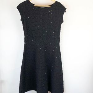 Koan Coin Women's Knit Dress Size M Black slip on